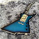 Custom Iban Style Special Body Electric Guitar with Abalone Binding in Blue manufacturer