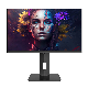  24 Inch Computer Monitor FHD 1080P Desktop Display 75Hz Ultra Thin Bezel/Eye Care/Tilt/Swivel/Height Stand Vesa Mounting, HDMI VGA Ports PC LED Monitor