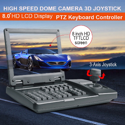 Sony Video Conference Controller PTZ Joystick Visca Protocol SDI 3D Joystick PTZ Keyboard 1080P Resolution Monitor SDI & CVBS 8" LCD Monitor PTZ Controller