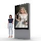  Floor-Standing 6 Sheet Aluminum Profile LED Backlit Billboard Scrolling Advertising Light Box