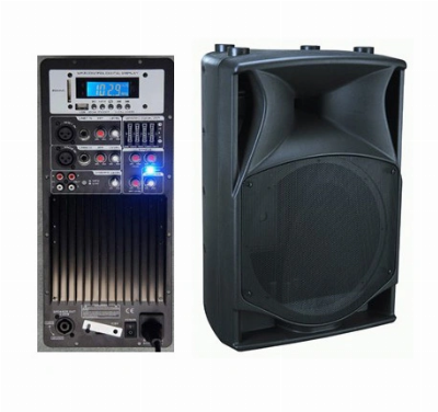 Active 15" PA Speaker Box/Plastic Speaker/Cabinet