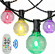  Commercial Christmas Decoration Outdoor Globe G40 RGB LED String Lights Dimmable Waterproof Patio Hanging Light Strings