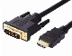  HDMI 19pin Plug-DVI Plug, Digital Plug, High Quality DVI to HDMI Cable