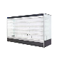  Supermarket Commercial Upright Multi Deck Open Dual Air Curtain Fruits and Vegetables Refrigerator Chiller