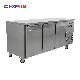 Three Doors Refrigeration Equipment Stainless Steel Workbench Worktable Freezer Undercounter Freezer Refrigerator