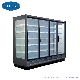 Supermarket Display Showcase Open Type Upright Carel Controller Multideck Cainet Refrigerator