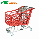 Rolling Grocery Plastic Shopping Trolley Cart