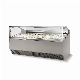 Italian Countertop Gelato Showcase Freezer Machine Ice Cream Fridge Display