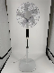 Heavy Square Base Remote Control Pedestal Fan 80W Big Wind Fan Electric Fan