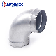  Factory HVAC Ventilation Air Duct Pressed Bend Duct Fitting Spiral Duct 90 Degree Bend