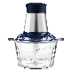 1.8L Blue Glass Electric Stainless Steel Industrial Blender 300W Pounding Machine Food Processor Chopper Meat Grinders