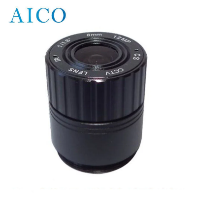 UHD Focal Length 8.0mm 1/1.8" F1.8 12MP CS Mount FL 8mm 1/1.7in 4K CS-Mt IR Correction Fixed CCTV Cam Lens