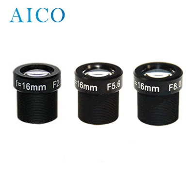 2/3" F2.2 F5.6 F8.0 10MP FL 16mm 4K M12 Macro S Mount CCTV Board Lens Lenses