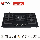 Kitchen Appliance Built-in 5 Burners Gas Stove Cooking Gas Cooktop Tempered Glass Gas Hob