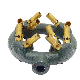  Cookware Gas Burner Parts Cast Iron Brass Tip Single Ring Propane / Natural Gas (NG) Jet Burner for Wok, Grilling