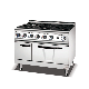 Commerical Cooking Equipment Freestanding 6 Burner Gas Range with Gas Oven