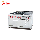 Cooking Equipment Gas Range with 4-Burners & Griddle & Oven