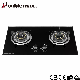 2023 Magic Function Gas Stove with Glass Panel Two Burners