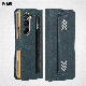 S-Pen Socket Case for Amsung Galaxy Fold4 & 3 - Nillkin Luxury Leather Stand Cover