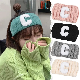 European and American Fashion Letters Knitted Sports Hair Bands Women′s Hair Accessories