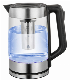 Portable Kitchen Appliances LED Electrical Glass Tea Maker Glass Water Kettle