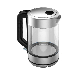  Multifunction Stainless Steel Open Lid Button 1.7 Litre Electric Hot Fast Glass Water Heater Kettle