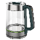  Glass High Quality New Design Transparent Electric Glass Kettle with Tea Infuser