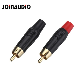  RCA Male Connector Audio Male Connector Black Color (R-045)