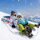  Winter Hot Ski Circle Inflatable Snow Tube Sled for Two People