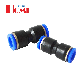 PU Series Straight 2 Way Plastic Pneumatic Fittings Quick Coupling Fitting Tube-to-Tube Push in Fitting