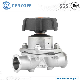 Sanitary Manual Clamped Stainless Steel Pneumatic Vacuum Diaphragm Valve