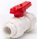  High Quality PVC True Union Ball Valve UPVC Double Union Threaded Ball Valve Plastic Non Actuator Socket Ball Valve Body PVC Female Thread Water Ball Valve