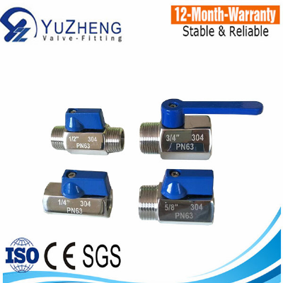 3/8" Stainless Steel 304 Mf Mini Floating Ball Valve