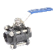 Bstv Carbon Steel Wcb 3PC Ball Valve China