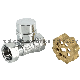  One Piece Chrome Plated Brass Magnetic Lockable Ball Valve