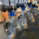 Manual Flange Wafer Type 150 Lb CF8 Butterfly Valve with Worm Gear