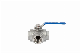 Stainless Steel Soft Seated 3 Way Ball Valve with Quality Testing