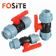 Double Union Ball Valve PP Compression Fittings Valve