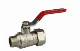 Full Flow Aperture Threaded Brass Male Ball Valve Copper Te-24