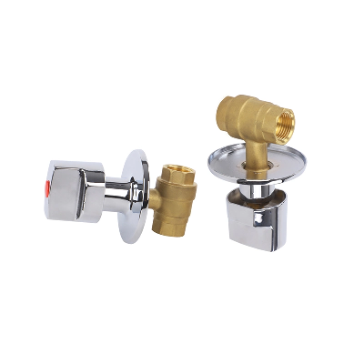 1/2" Forged Chrome Copper Silver Concealed Brass Ball Valves for Water Use