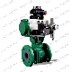  Pneumatic V-Port Regulating Ball Valve/V Type Ball Valve/Ball Type Control Valve/Pneumatic Ball Valve/V Ball Valve/Pneumatic Actuator Ball Valve