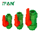  Ifan Hardware Supplier Pure PPR Ball Valve Double Union Plastic Valve