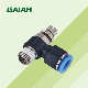 Ningbo Isaiah High Quality Pneumatic Throttle Valve Air Flow Speed Control Valve manufacturer