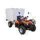  275cc 2WD Farm 4X2 Orange Gasoline Automatic UTV ATV with Refrigerator
