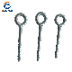  Zinc Plated/Galvanized Half Thread Ring Screws Eye Hook Screws Lag Eye Screws for Wood