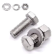 DIN931 DIN933 Hex Bolt Stainless Steel Hex Bolts Screws with Nuts Flat Washers Lock Washers