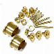  Brasss Gilded CNC Machining Precisoin Turning Service Pin Cable Quick Plug Male Female Auto Connector