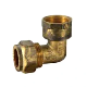 Australian Compression Fittings Dzr Brass Elbow CxC with Copper Olive