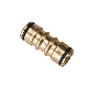 Brass Hose Tap Connector 34 Threaded Garden Water Pipe Quick Adapter Fitting Nipple Joint