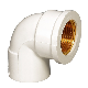  Plastic/PVC DIN Pn10 Pressure Pipe Fitting 90 Degree Copper Thread Elbow with Dvgw Certificate